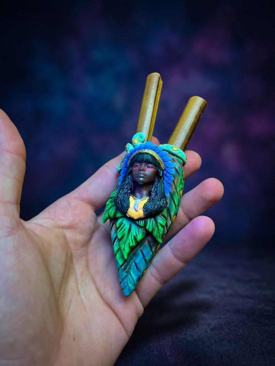 🐆 Kuripe Artesanal em Bambu – Força da Onça &amp;amp; Cabocla 🌿